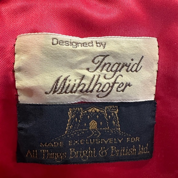 Vintage Ingrid Muhlhofer 1980 Mohair, Beaded, Floral Sweater,Size Medium. - Picture 8 of 16